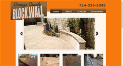 Desktop Screenshot of orangecountyblockwall.com