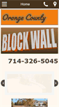 Mobile Screenshot of orangecountyblockwall.com